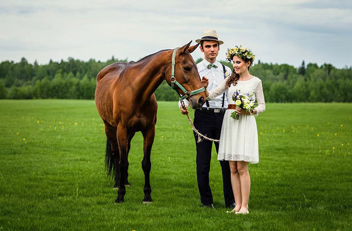 Свадьба VIP на природе в Подмосковье - фотогалерея